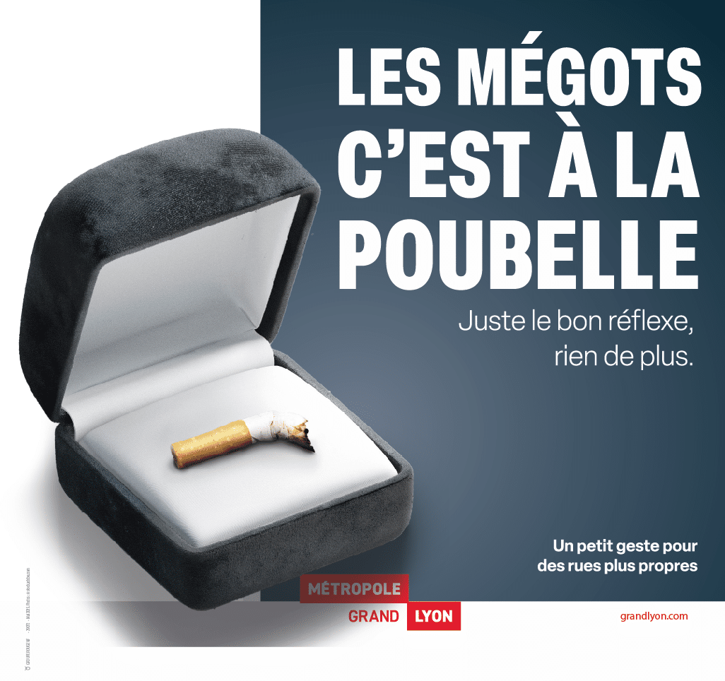 Les déchets c’est à la poubelle